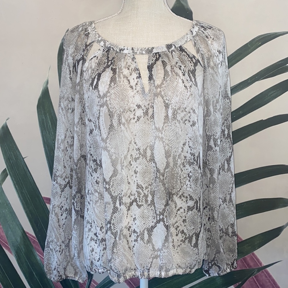 Jennifer Lopez Python Cut Out Blouse - image 2